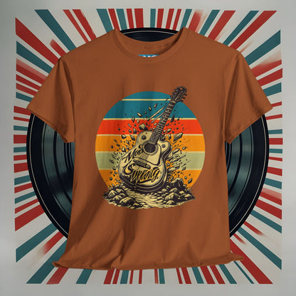Retro Guitar Sundays Unisex Heavy Cotton Tee