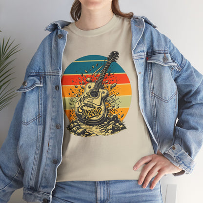 Retro Guitar Sundays Unisex Heavy Cotton Tee