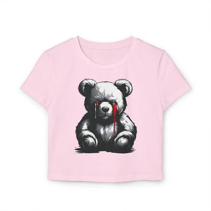 "Tearful Teddy" Women's Baby Tee