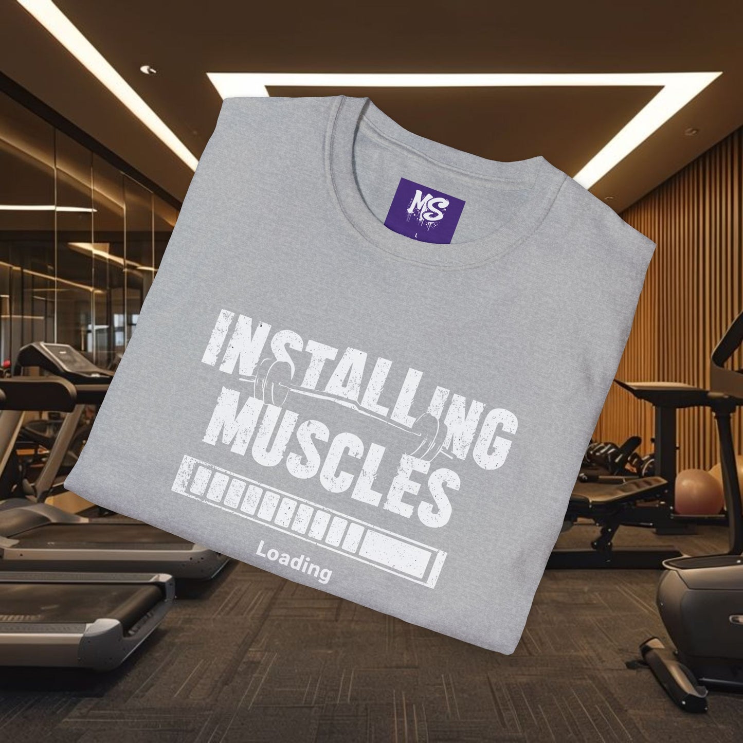 Installing Muscles Gyn Shirt Unisex Softstyle T-Shirt