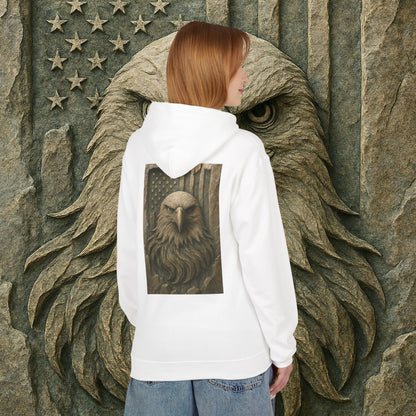 Freedom Eagle, USA, Cozy Animal Print Hoodie, Perfect for Everyday Wear, Gifts for Animal Lovers, Casual Outfits, Outdoor Adventures