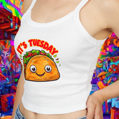 Taco Tuesday Women's Spaghetti Strap Tank Top - Relaxed Vibe for Chilling Days