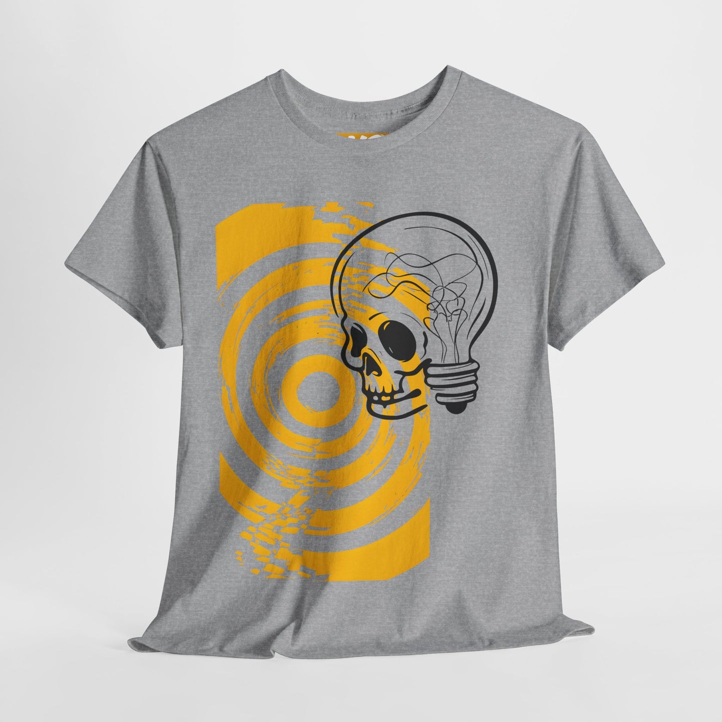 Bold Skull Lightbulb Unisex Heavy Cotton Tee