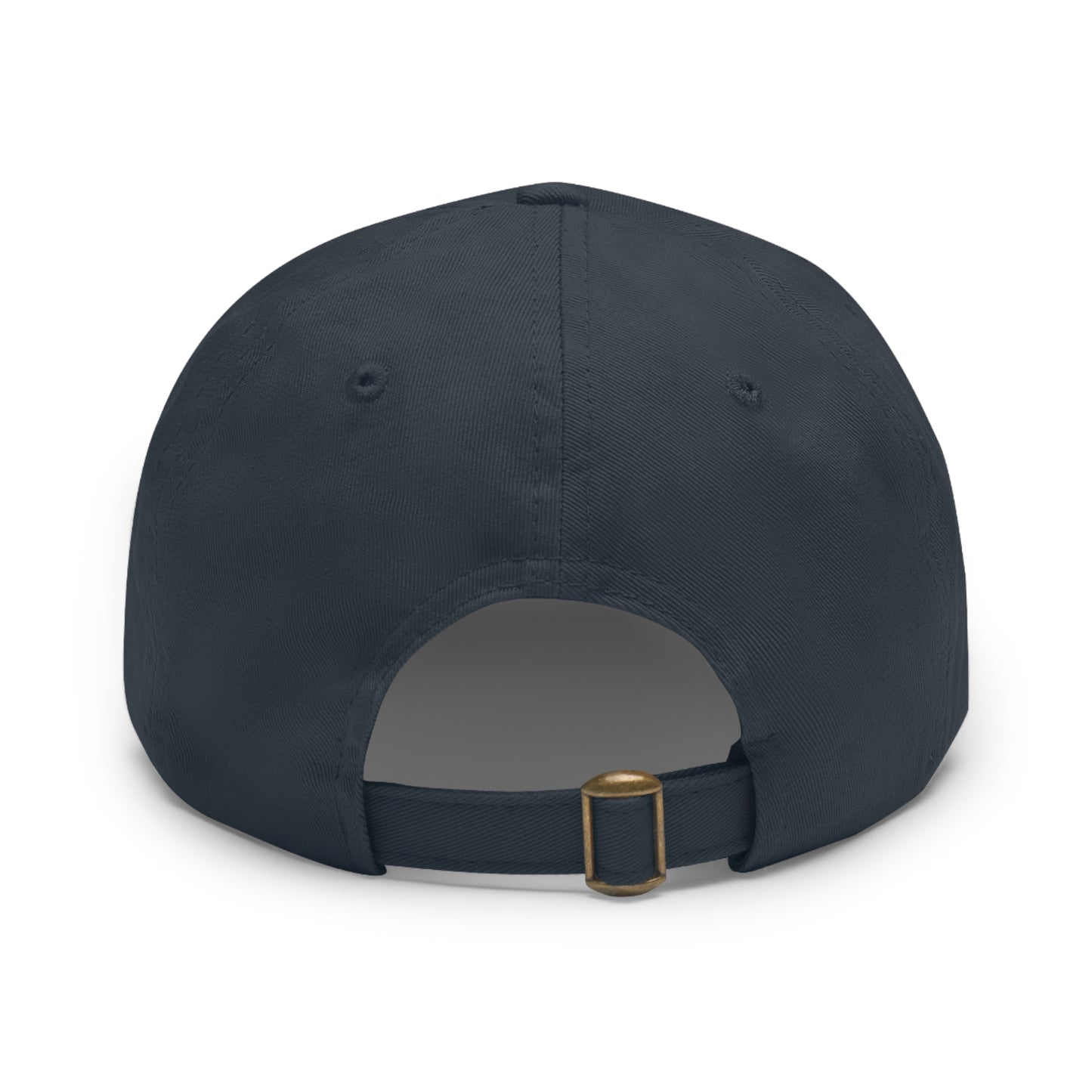 Vintage Dad Hat with Leather Patch - "I'm Too Old for This"
