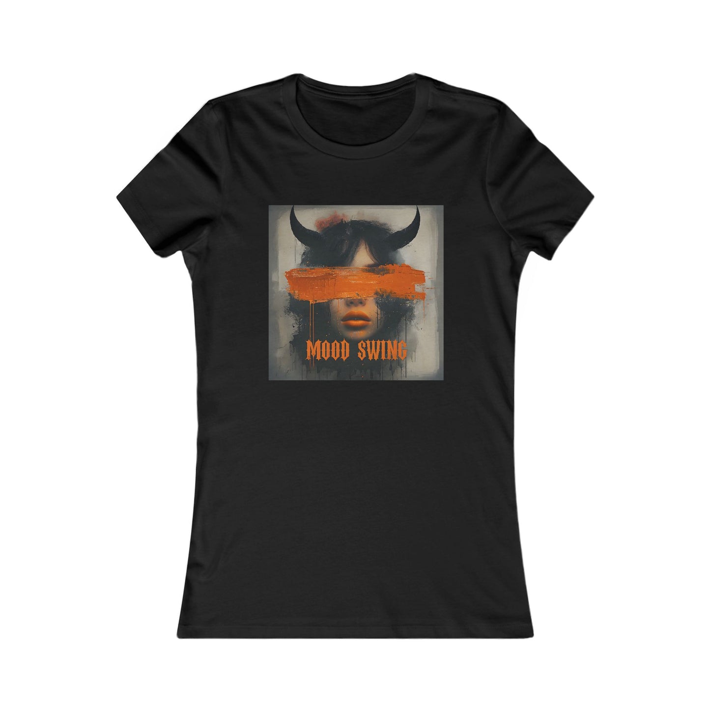 Mood Swing Gothic Graphic Tee for Women - Casual Daily Wear