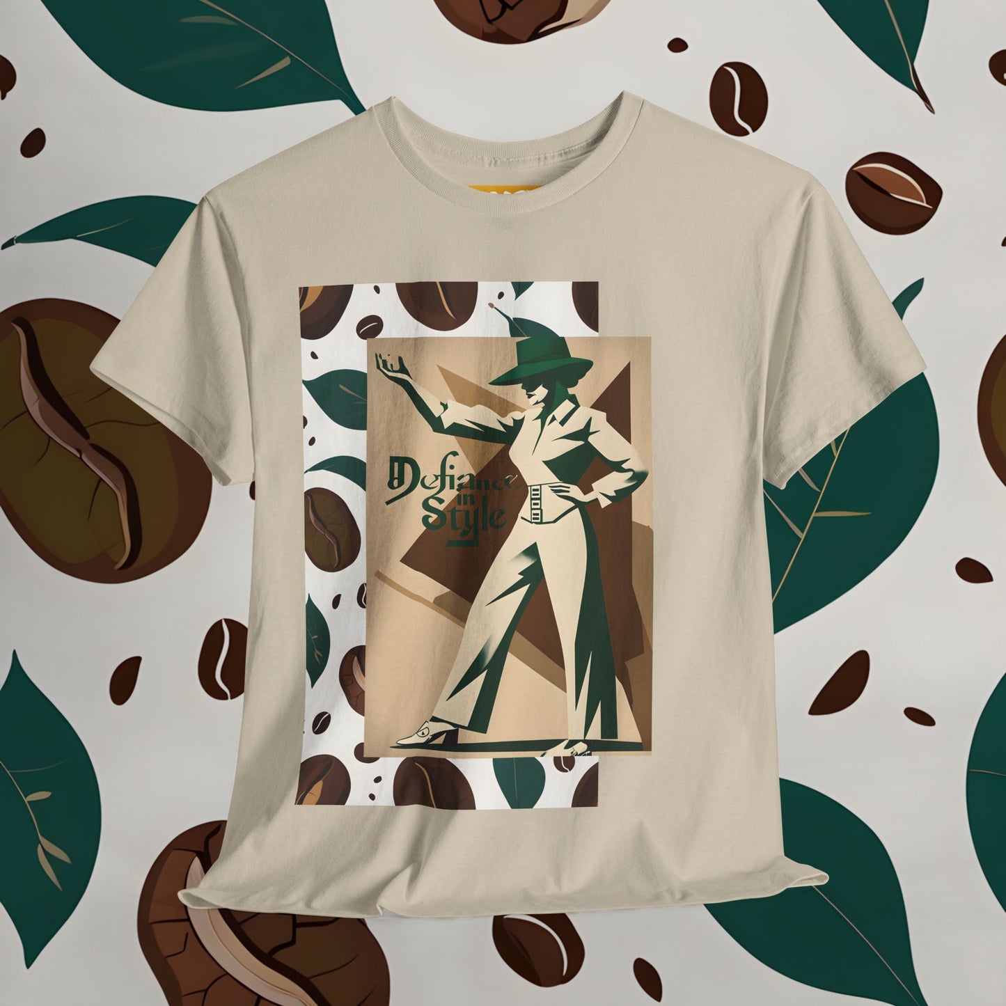 Vintage Coffee Style Unisex Heavy Cotton Tee