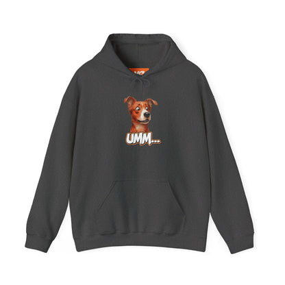 Funny Dog Graphic Hoodie - 'UMM...' Unisex Heavy Blend Sweatshirt