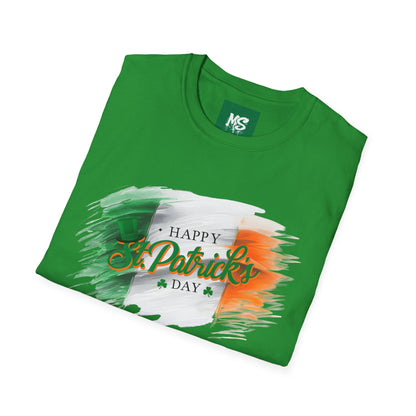 Irish Flag Brushstroke Unisex Softstyle T-Shirt